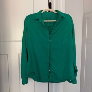 Frank & Eileen Barry Green Famous Denim Long Sleeve Button Down